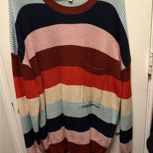 Striped Multicolor Womens Sweater